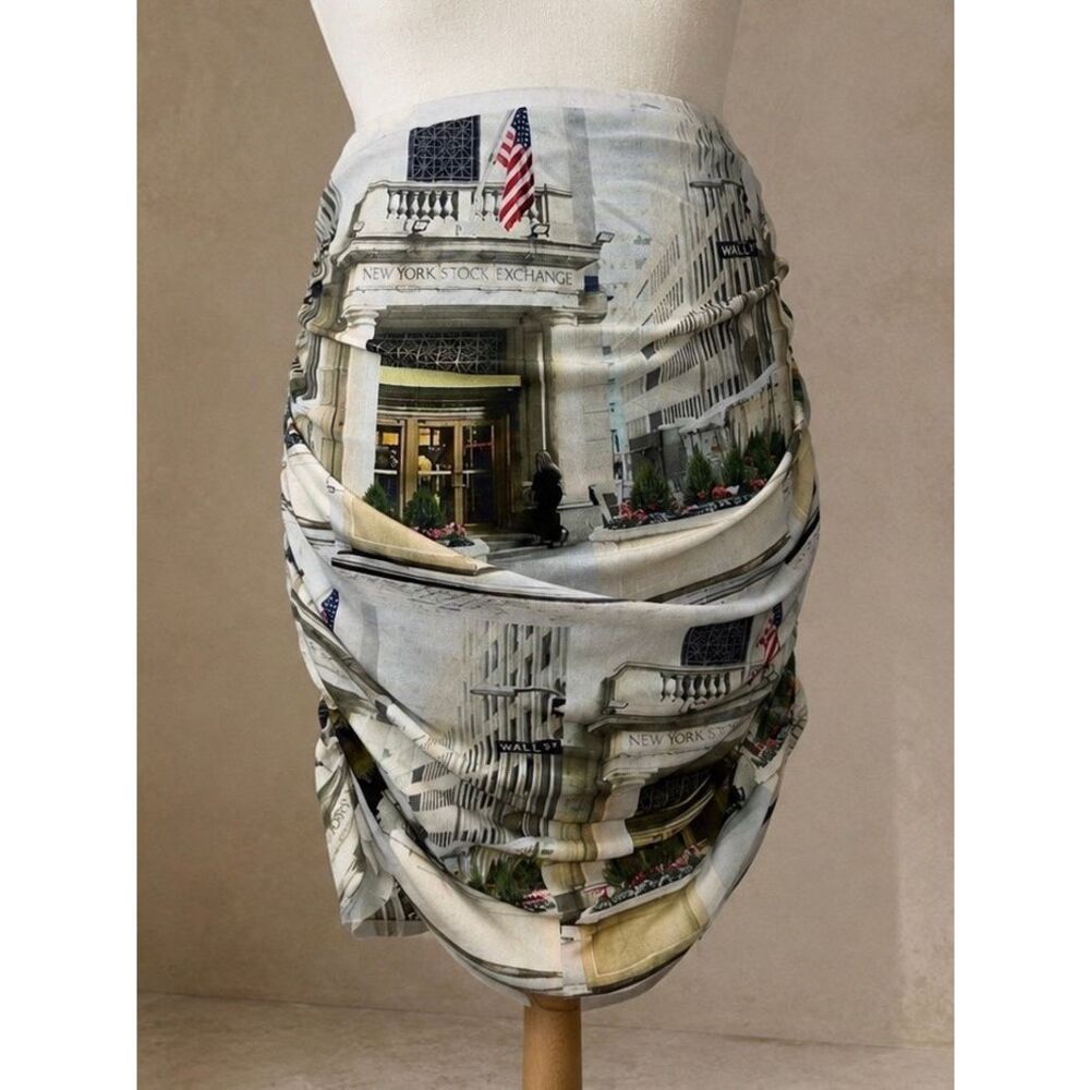 Woodrose Deli Sz L NYC Corner of the City Mini Skirt Free People